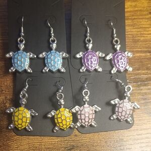 Colorful Turtle Earrings